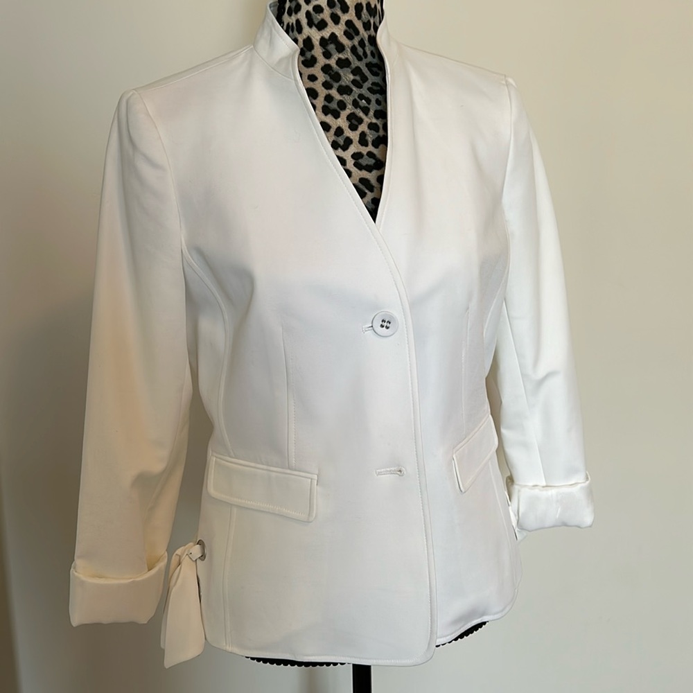 Nine West White Lined Blazer